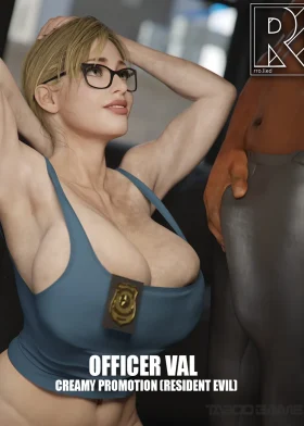 Officer Val – Creamy Promotion (Resident Evil) - poster